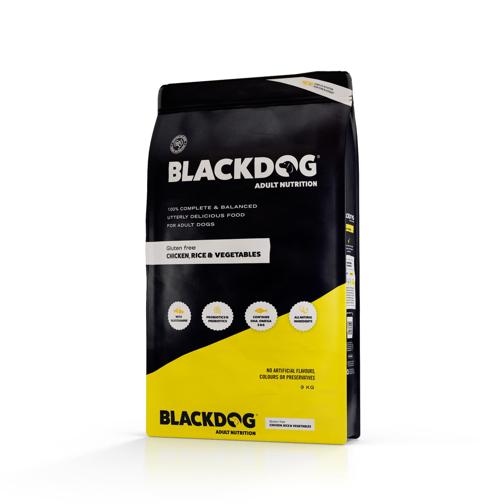 Blackdog Chicken Rice and Vegetables Adult Dry Dog Food 9kg-Habitat Pet Supplies