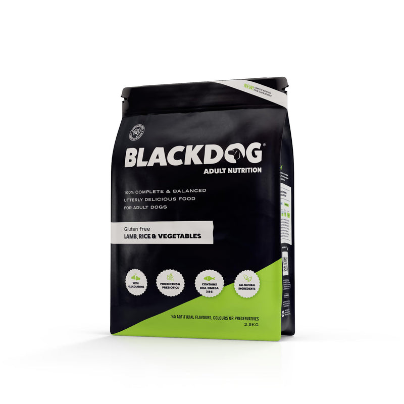 Blackdog Lamb Rice and Vegetables Adult Dry Dog Food 2.5kg-Habitat Pet Supplies