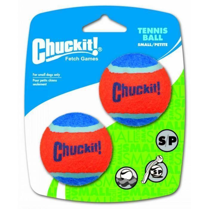 Chuckit Tennis Ball Small Dog Toy 2 Pack^^^-Habitat Pet Supplies