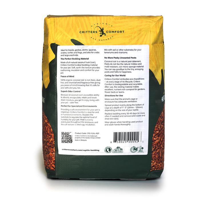 Critters Comfort Reptile Bedding Fine Grade 20L