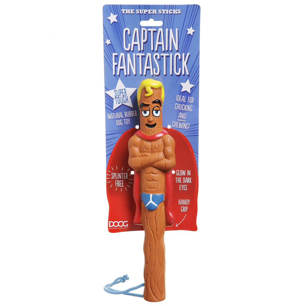 Doog Stick Dog Toy Captain Fantastick^^^-Habitat Pet Supplies