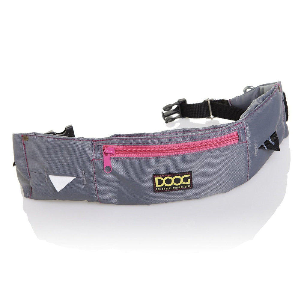 Doog Walkie Belt Grey with Pink Neon-Habitat Pet Supplies