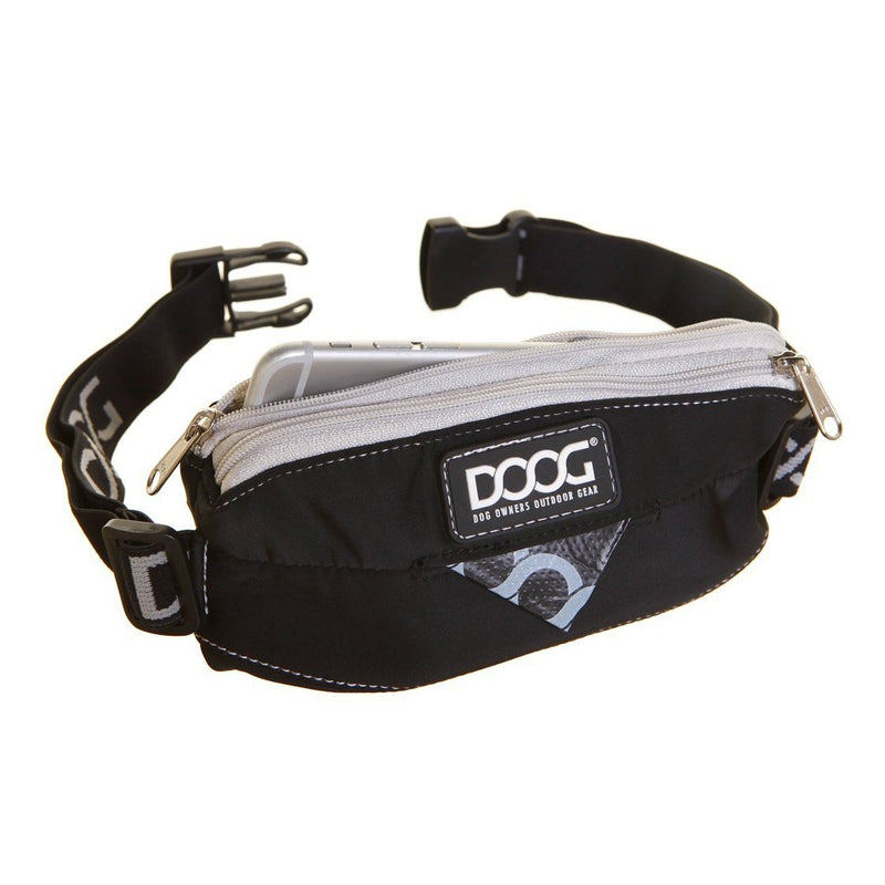 Doog Walkie Belt Mini Black Elastic-Habitat Pet Supplies