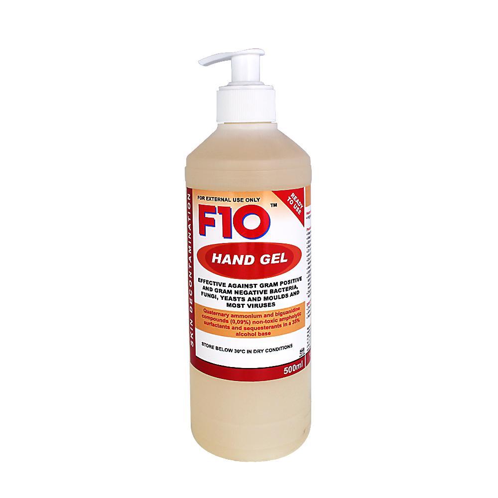 F10 Veterinary Disinfectant Hand Gel 500ml-Habitat Pet Supplies