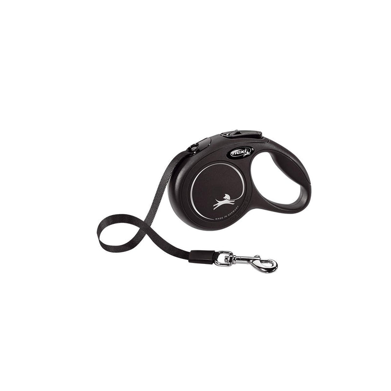 Flexi Classic Tape Retractable Dog Lead Black Extra Small*~*-Habitat Pet Supplies