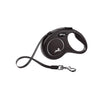 Flexi Classic Tape Retractable Dog Lead Black Small 5m*~*-Habitat Pet Supplies