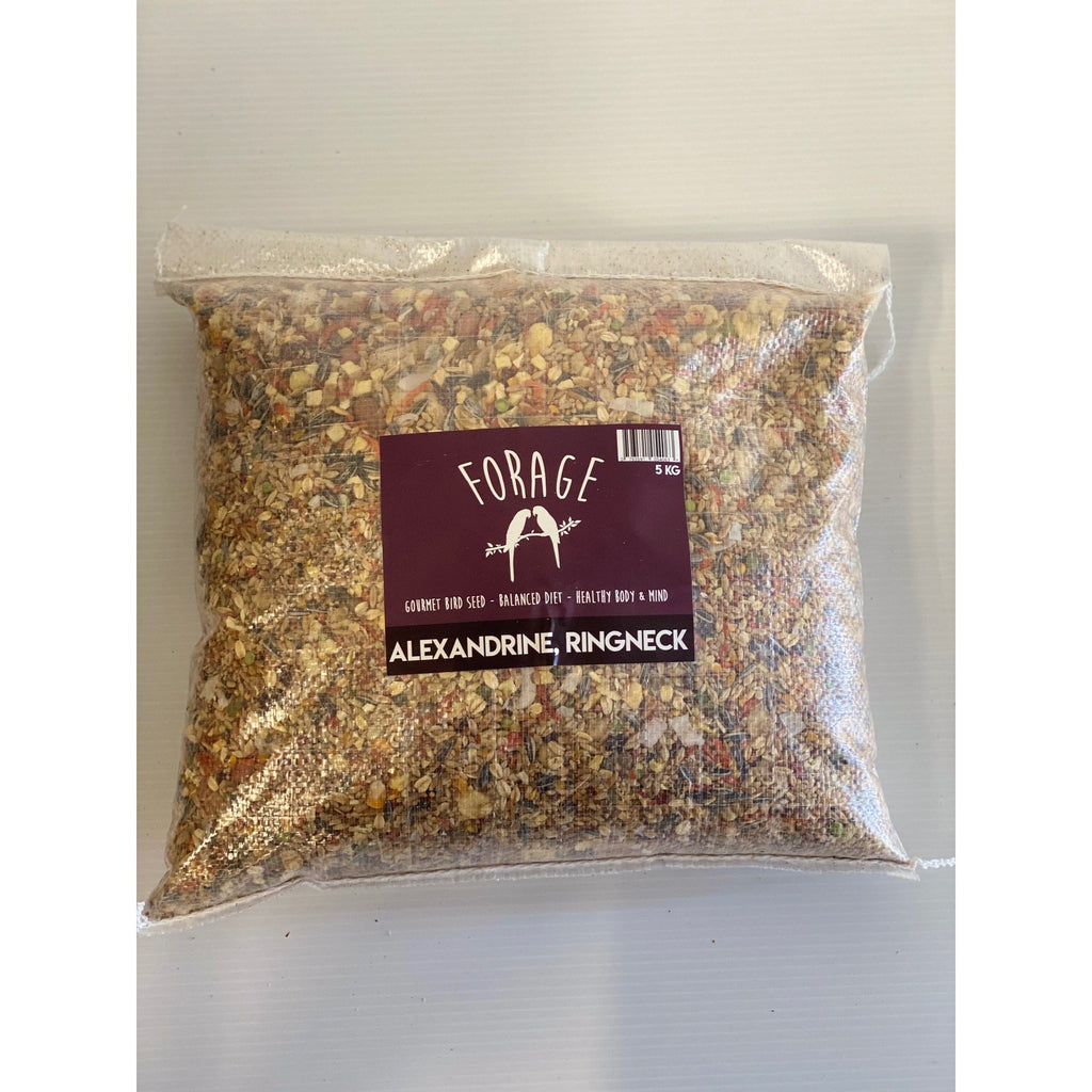 Forage Alexandrine Ringneck Gourmet Bird Seed 5kg-Habitat Pet Supplies