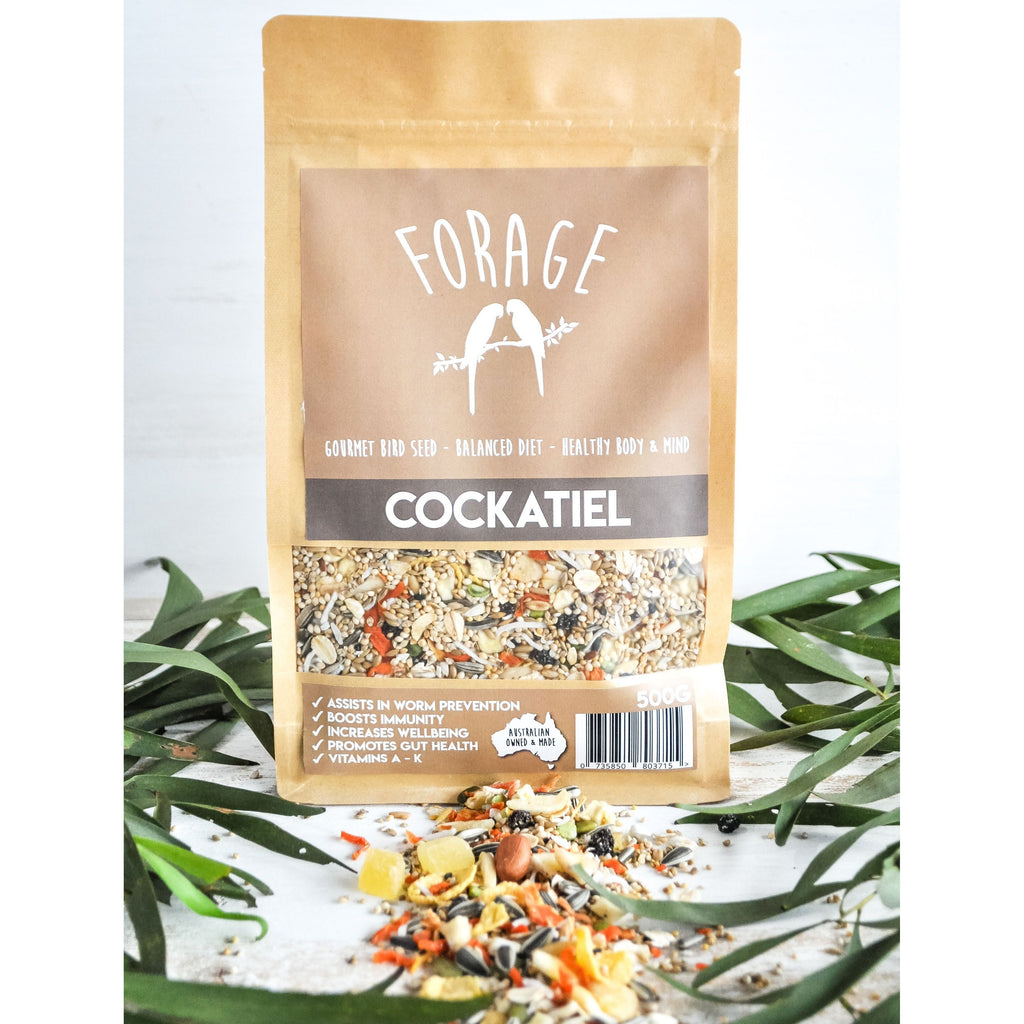 Forage Cockatiel Gourmet Bird Seed 500g-Habitat Pet Supplies