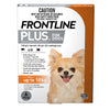 Frontline Plus Flea Treatment for Dogs 0-10kg Orange 6 Pack-Habitat Pet Supplies