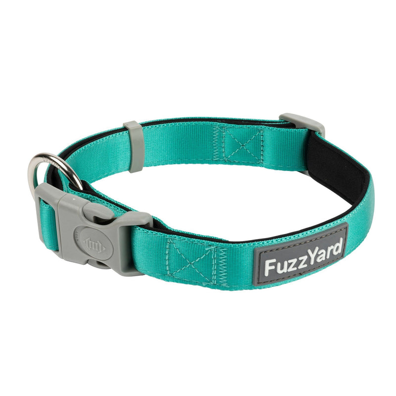 FuzzYard Dog Collar Lagoon Large***-Habitat Pet Supplies