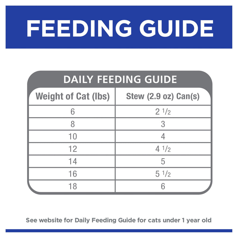 Hills Prescription Diet Cat c/d Multicare Urinary Care Stress Chicken and Vegetable Stew Wet Food 82g