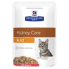 Hills Prescription Diet Cat k/d Kidney Care Salmon Wet Food Pouches 85g x 12