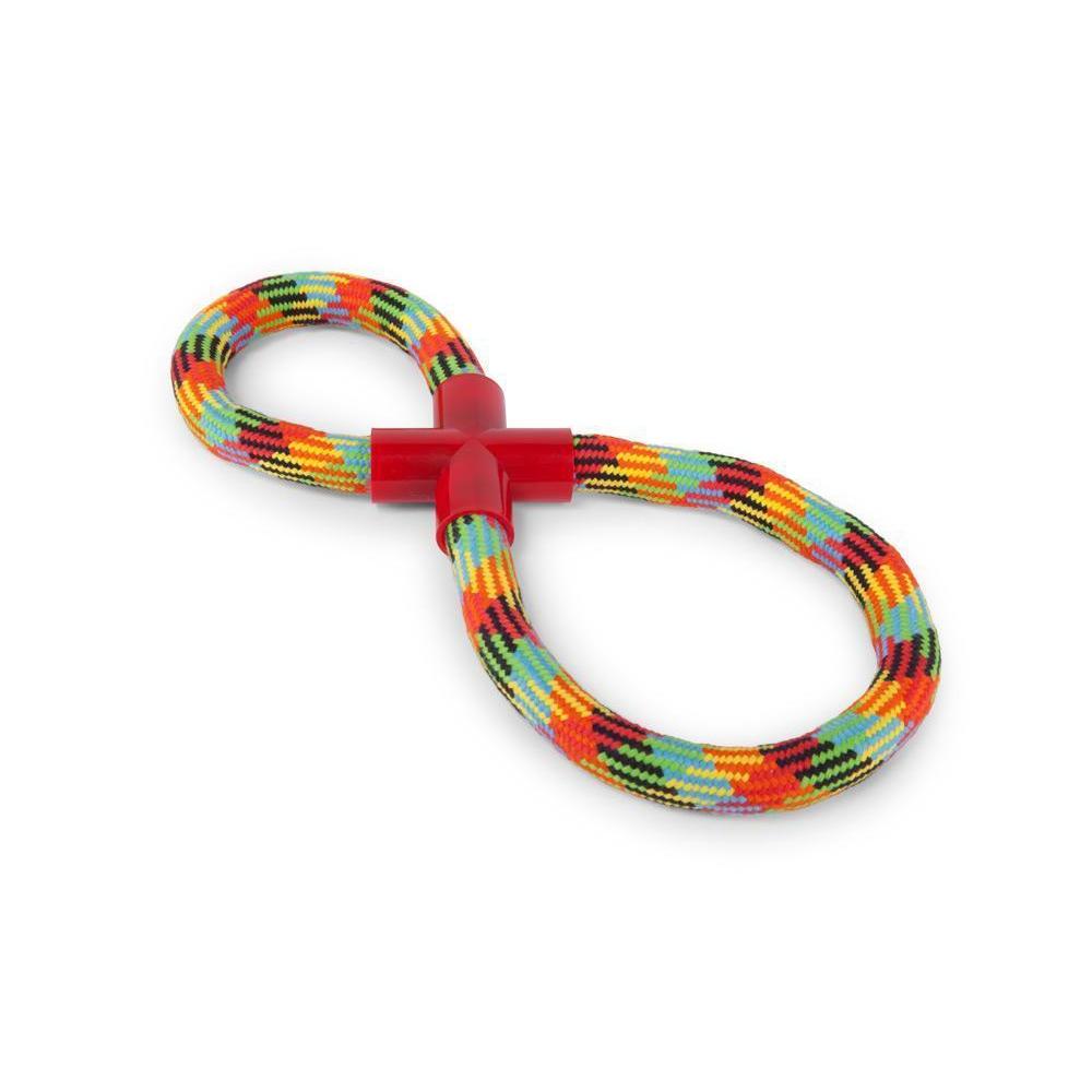 Kazoo Braided Rope Figure 8 Dog Toy^^^-Habitat Pet Supplies