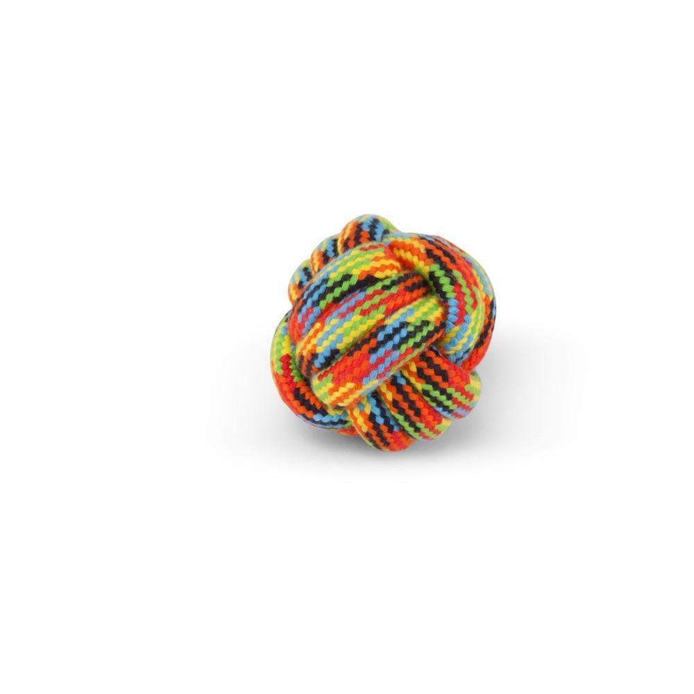 Kazoo Braided Rope Knot Ball Small Dog Toy^^^-Habitat Pet Supplies