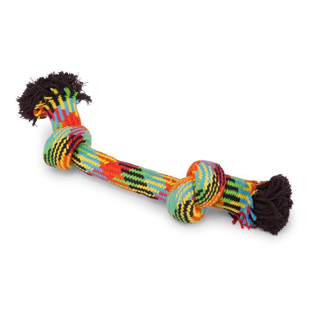 Kazoo Braided Rope Knot Bone Large Dog Toy^^^-Habitat Pet Supplies