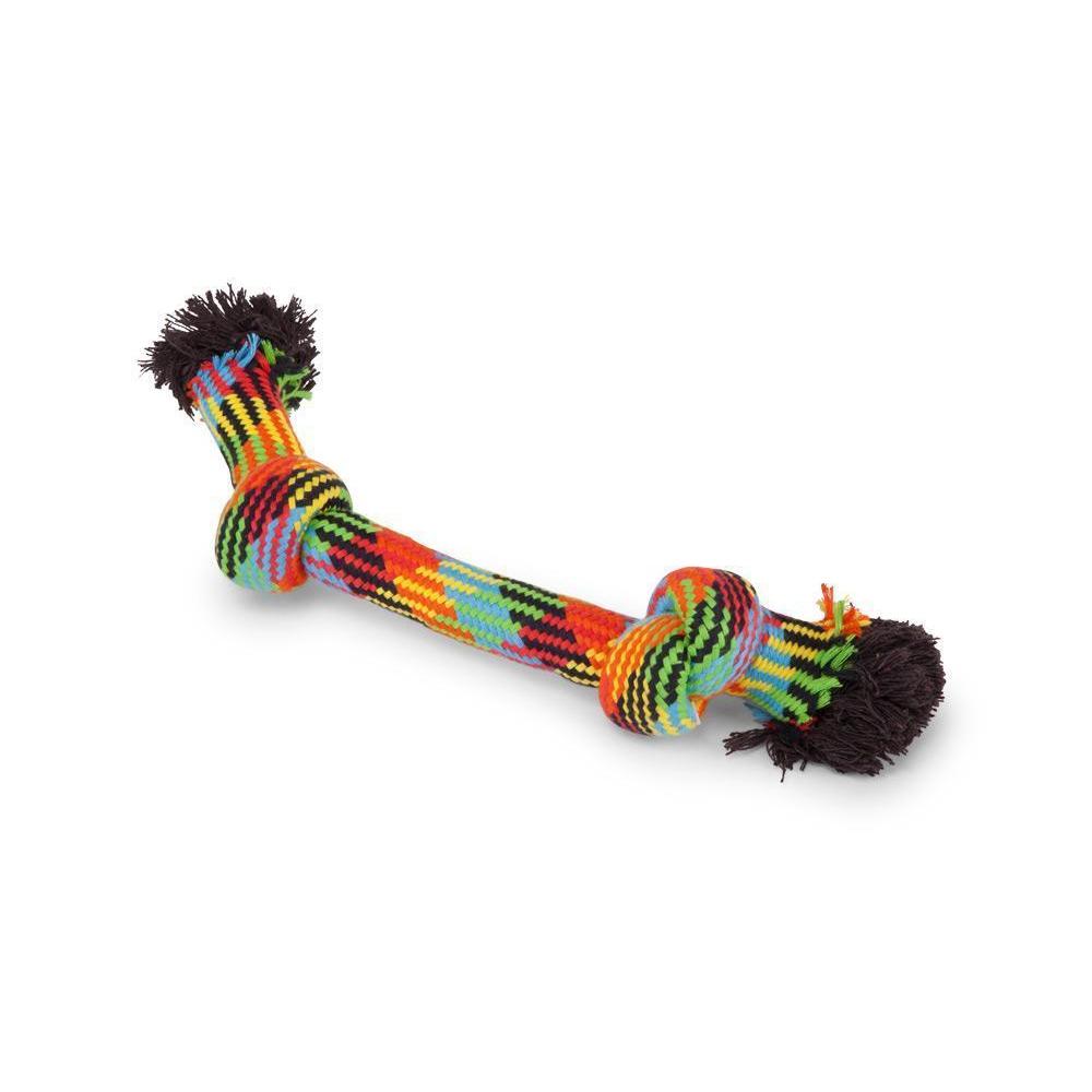 Kazoo Braided Rope Knot Bone Medium Dog Toy^^^-Habitat Pet Supplies