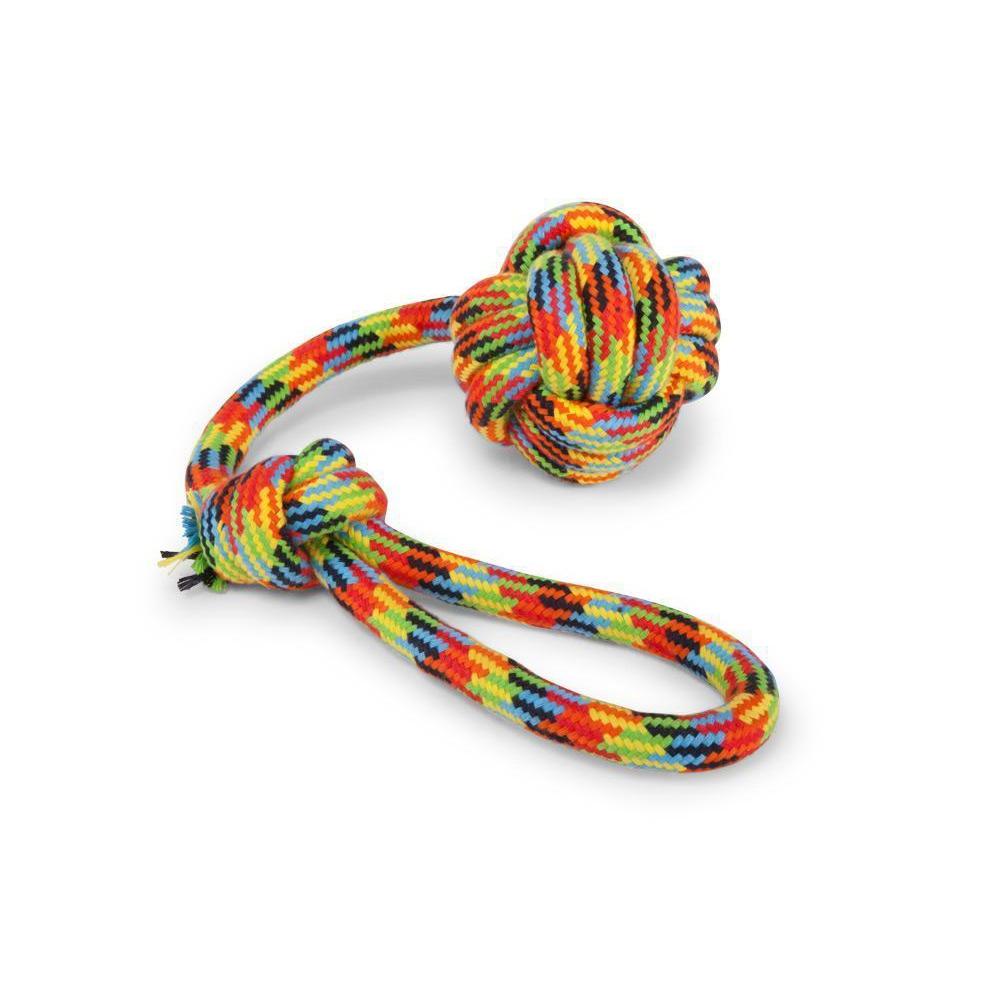 Kazoo Braided Rope Sling Knot Ball Large Dog Toy^^^-Habitat Pet Supplies