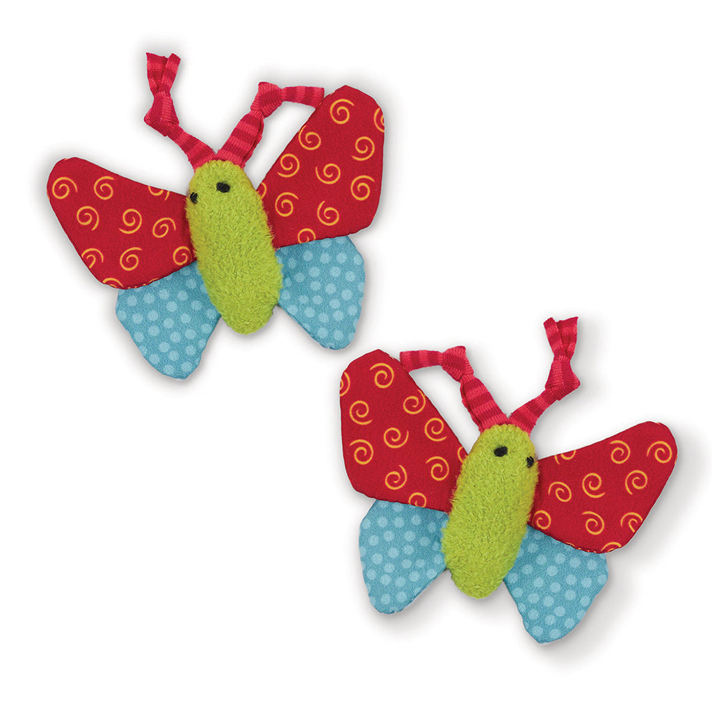 Kazoo Butterfly Buddies Cat Toy 2 Pack^^^-Habitat Pet Supplies