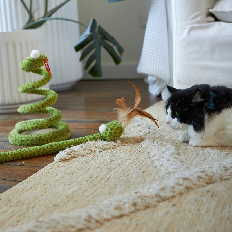 Kazoo Springy Snake Cat Toy^^^