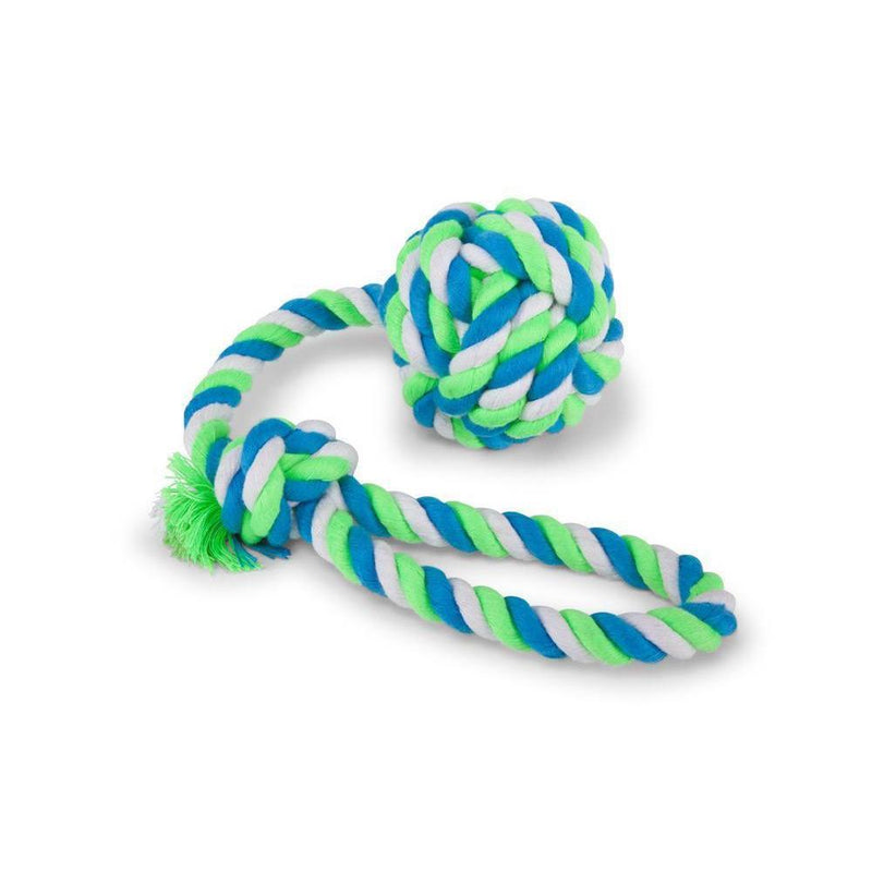 Kazoo Twisted Rope Sling Knot Ball Medium Dog Toy^^^-Habitat Pet Supplies