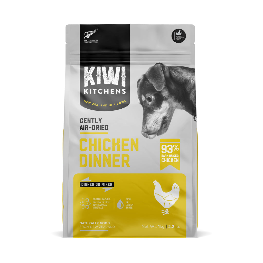 Kiwi Kitchens Chicken Dinner Air Dried Dog Food 1kg^^^-Habitat Pet Supplies