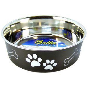 Loving Pets Bella Dog Bowl Espresso Medium