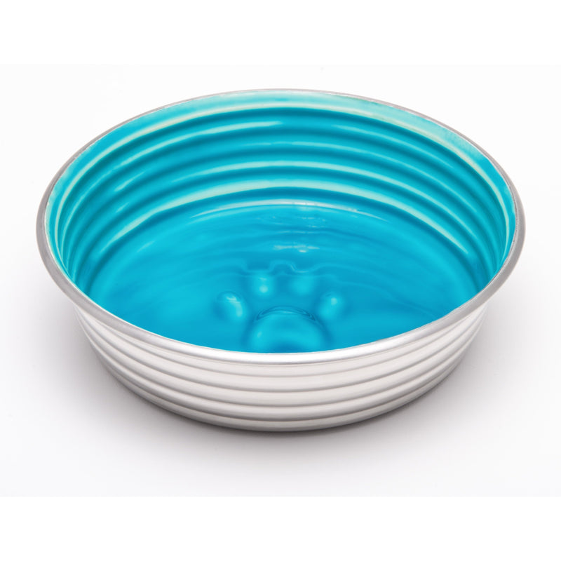 Loving Pets Le Bol Cat Bowl Seine Blue Extra Small-Habitat Pet Supplies