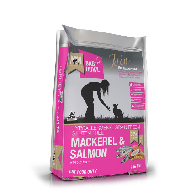 Meals for Meows Grain Free Mackerel and Salmon Dry Cat Food 9kg-Habitat Pet Supplies