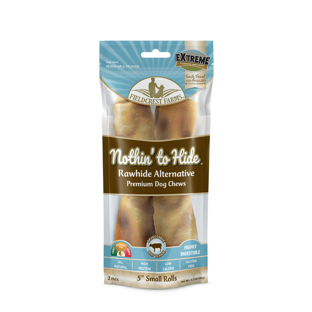 Nothin to Hide Beef Roll Small Dog Treats 2 Pack^^^-Habitat Pet Supplies