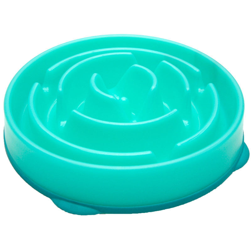 Outward Hound Fun Feeder Teal-Habitat Pet Supplies