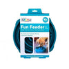 Outward Hound Fun Feeder Slo-Bowl Drop Dog Bowl Teal