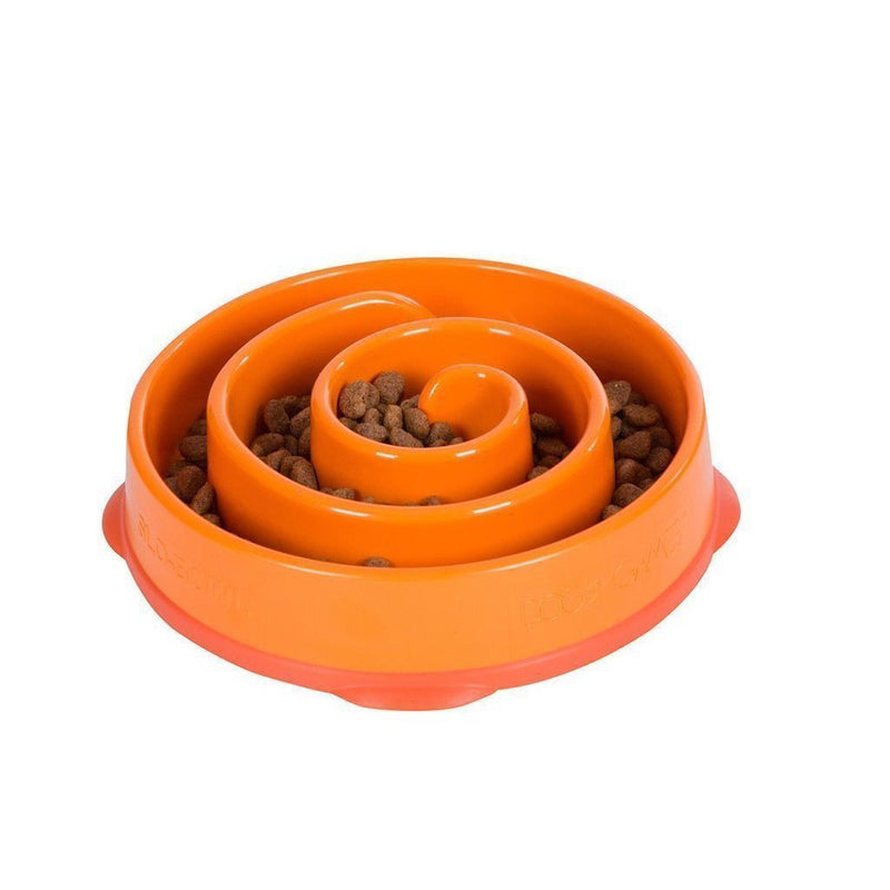 Outward Hound Fun Feeder Slo-Bowl Maze Dog Bowl Orange