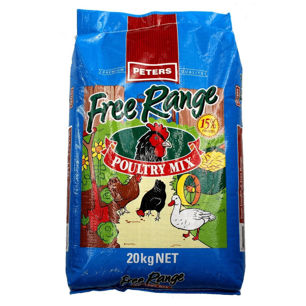 Peters Free Range Chicken and Poultry Mix Food 20kg-Habitat Pet Supplies