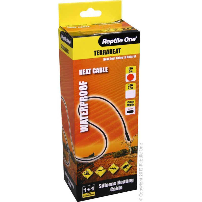 Reptile One Terraheat Cord 15W 2M-Habitat Pet Supplies