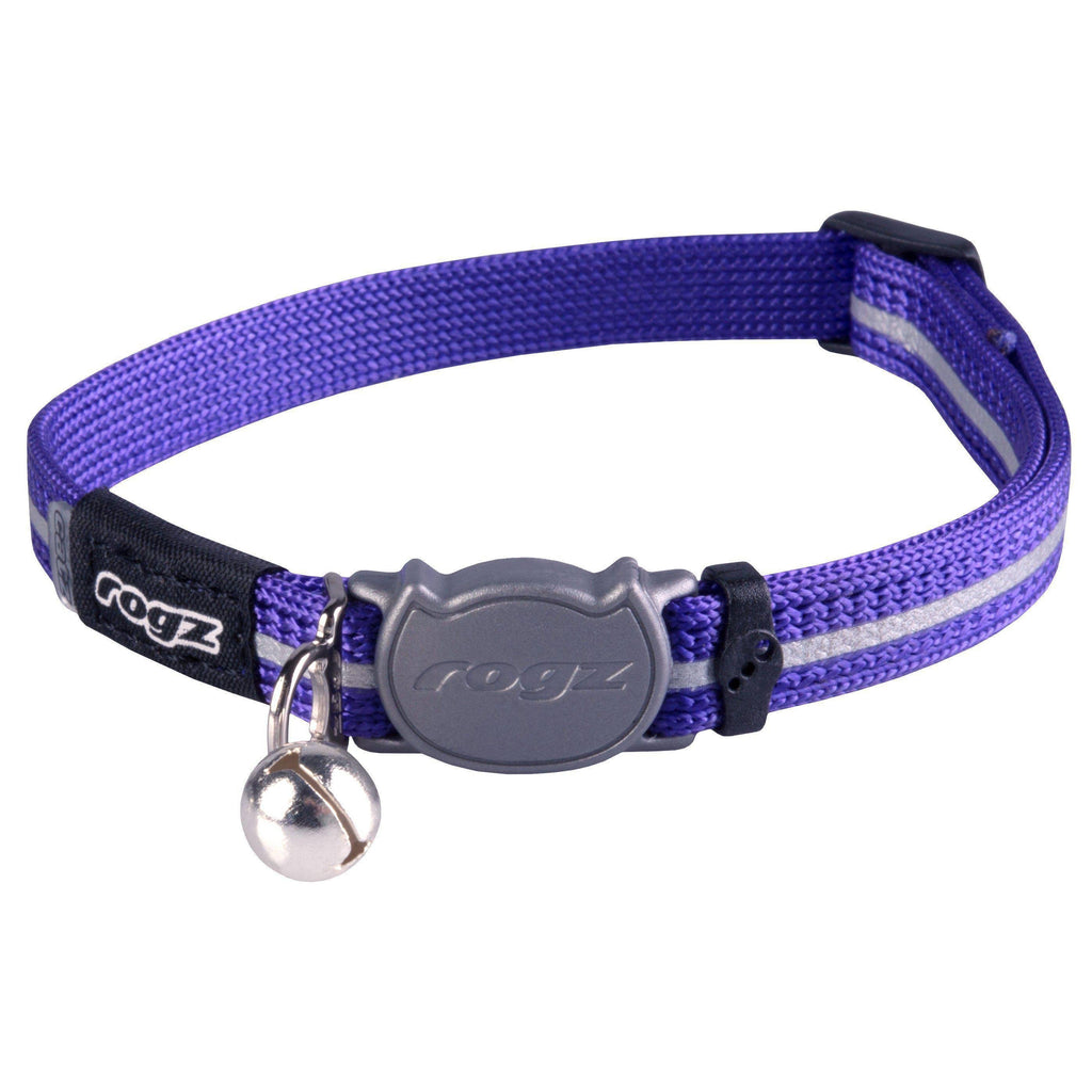 Rogz AlleyCat Safeloc Extra Small Cat Collar Purple-Habitat Pet Supplies