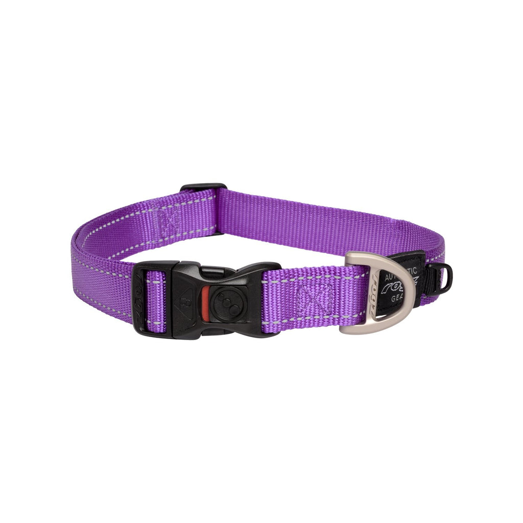 Rogz Classic Extra Large Dog Collar Purple^^^-Habitat Pet Supplies