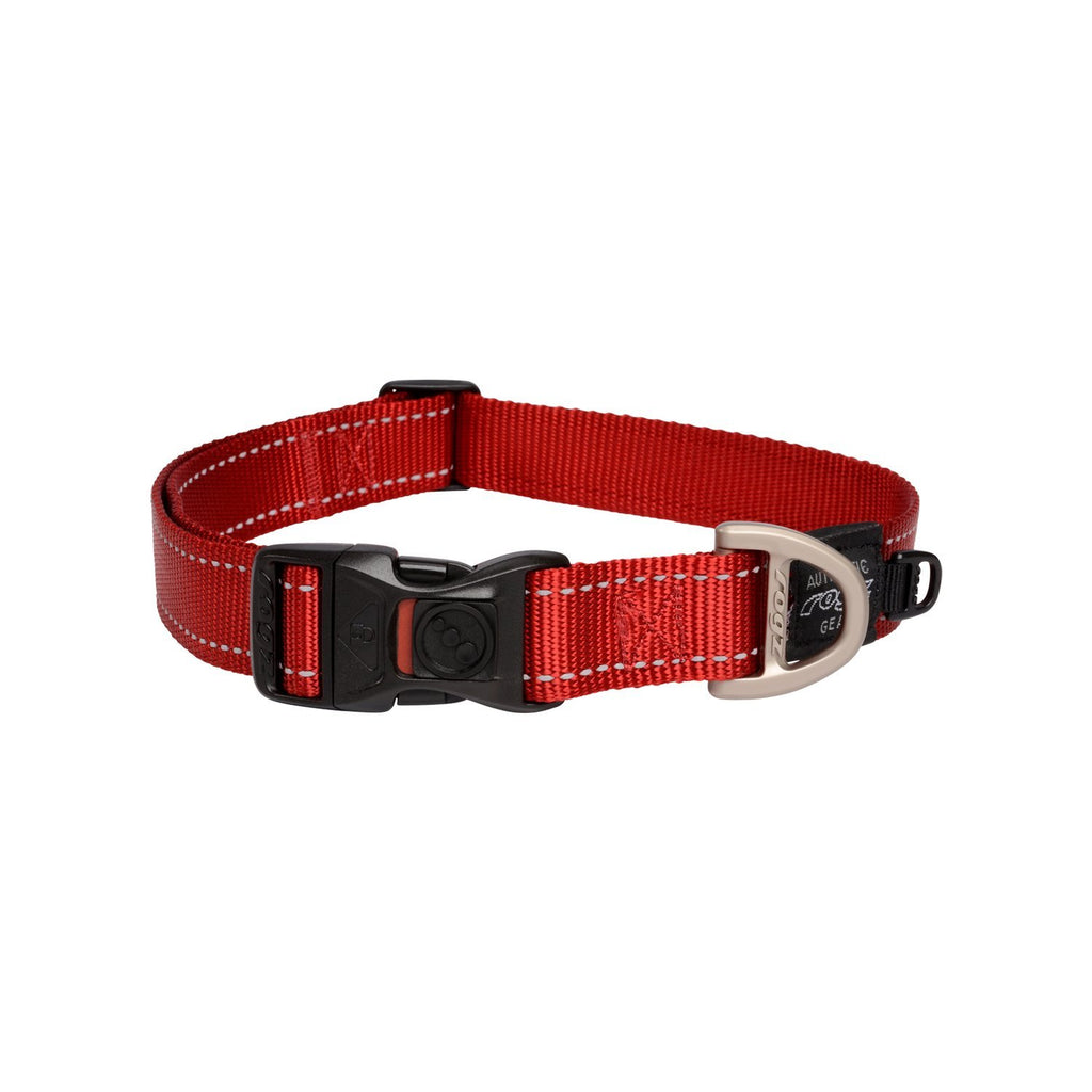 Rogz Classic Extra Large Dog Collar Red^^^-Habitat Pet Supplies