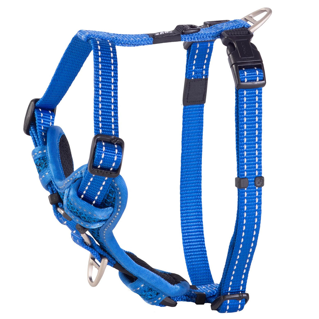 Rogz Control Dog Harness Blue Medium-Habitat Pet Supplies