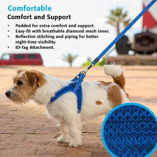 Rogz Specialty Fast Fit Medium/Large Dog Harness Blue***