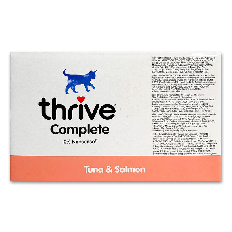 Thrive Tuna and Salmon Wet Cat Food 75g x 12^^^