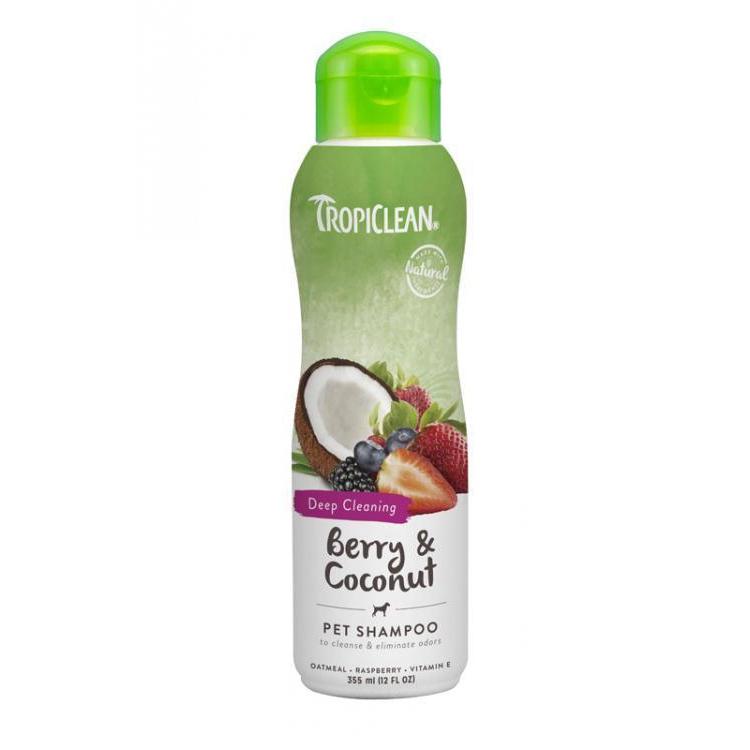 Tropiclean Berry and Coconut Shampoo 355ml*~*-Habitat Pet Supplies