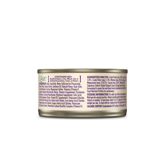 Wellness CORE Signature Selects Flaked Skipjack Tuna with Shrimp Entrée Wet Cat Food 79g x 12