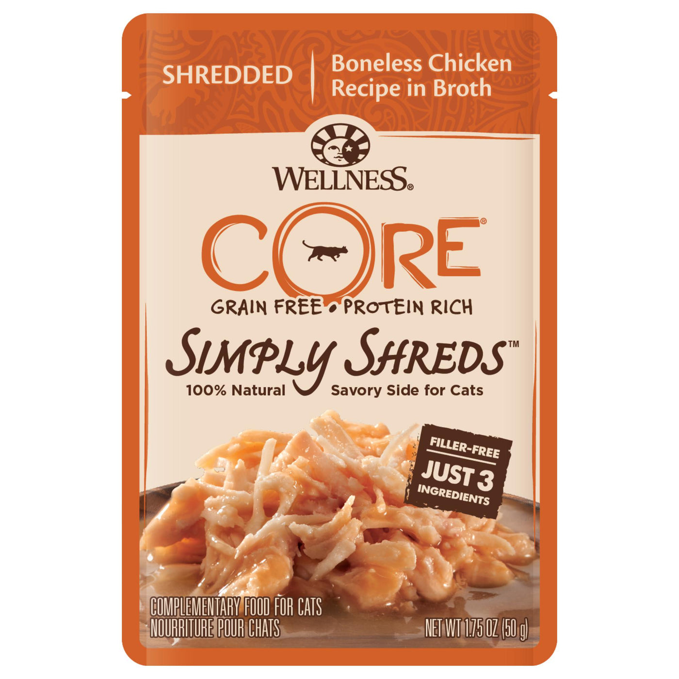 Wellness CORE Simply Shreds Shredded Chicken Wet Cat Food 50g