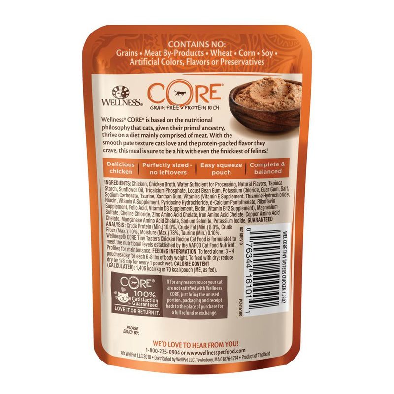 Wellness CORE Tiny Tasters Chicken Paté Wet Cat Food 50g