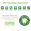 Whimzees Veggie Ear Dental Dog Treats 18 Pack>(///)<