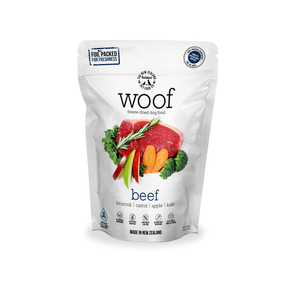 Woof Freeze Dried Dog Food Beef 280g~~~-Habitat Pet Supplies