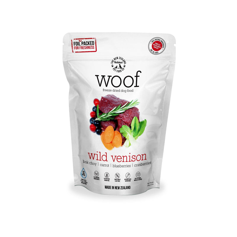 Woof Freeze Dried Dog Food Wild Venison 280g~~~-Habitat Pet Supplies