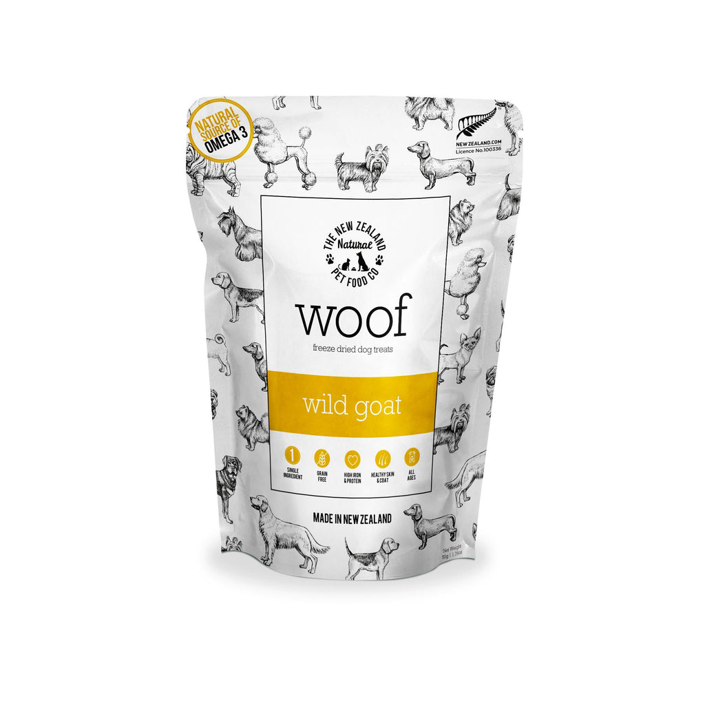 Woof Freeze Dried Dog Treats Wild Goat 50g-Habitat Pet Supplies