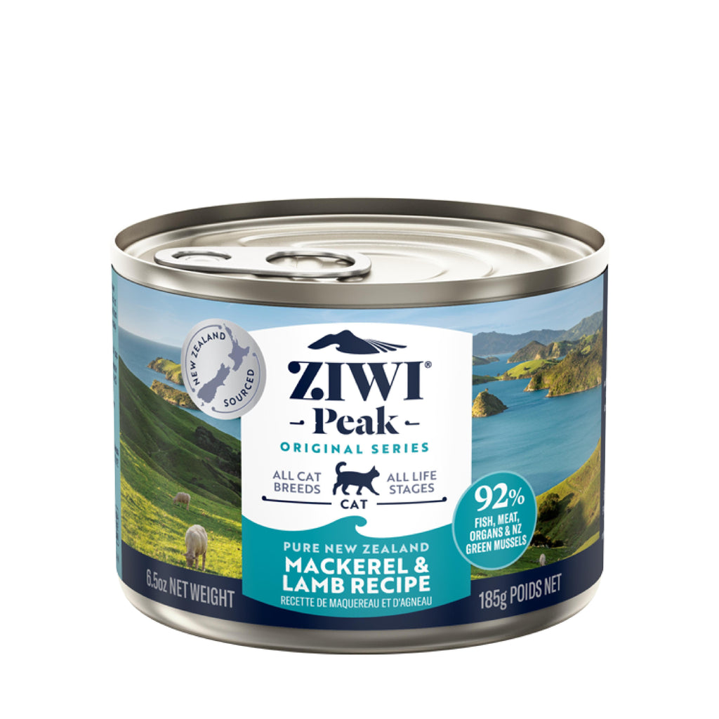 ZIWI Peak Wet Mackerel and Lamb Recipe Cat Food 185g x 12^^^-Habitat Pet Supplies