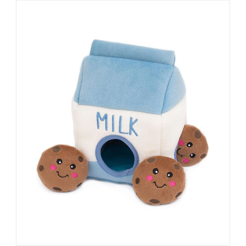 Zippy Paws Milk and Cookies Burrow Dog Toy^^^